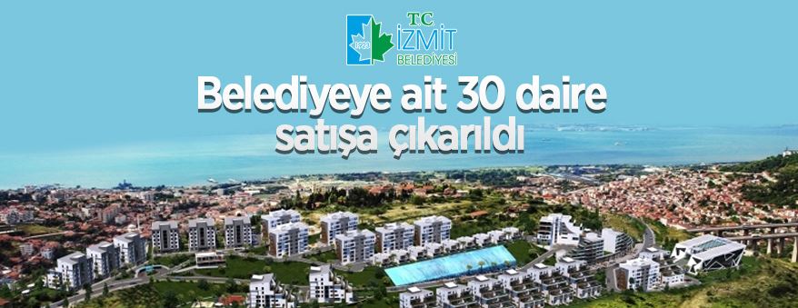 Belediyeye ait  30 adet daire satılacak