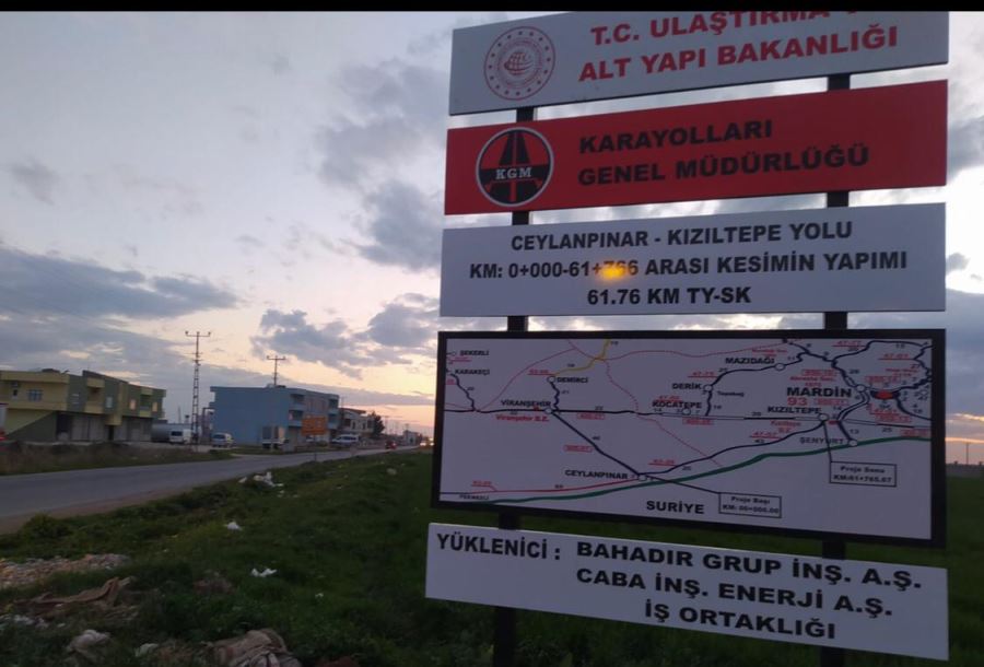 Kızıltepe- Ceylanpınar yolu için çalışma başladı