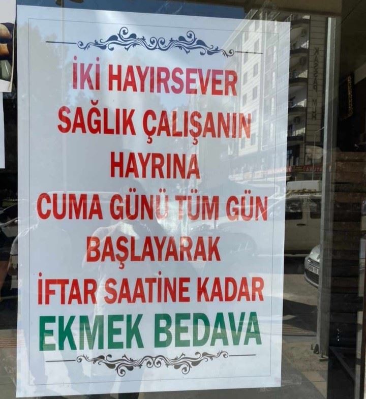 Kızıltepe Sümbül Ekmek Fırınında bugün ekmek ücretsiz verilecek