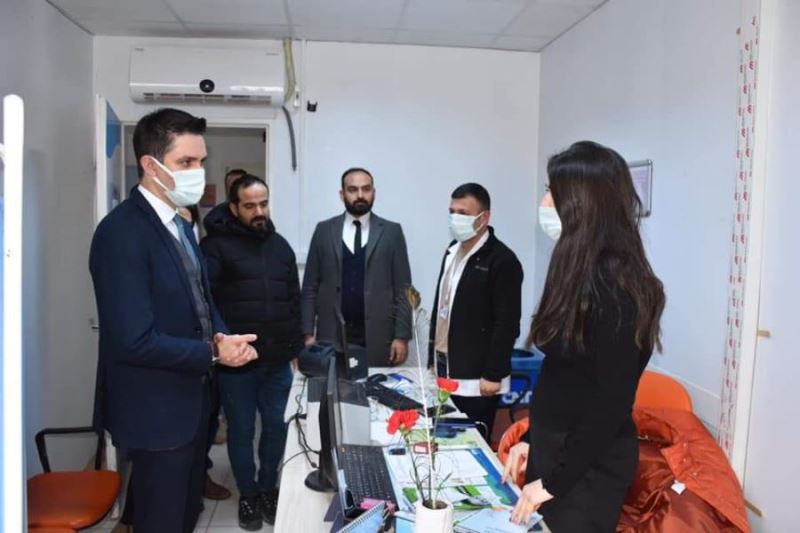 Kaymakam Çakır 14 Mart Tıp Bayramında sağlık çalışanlarını ziyaret etti