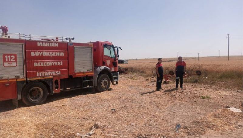 Mardin’de itfaiye ekipleri yangın ihtimaline karşı tetikte
