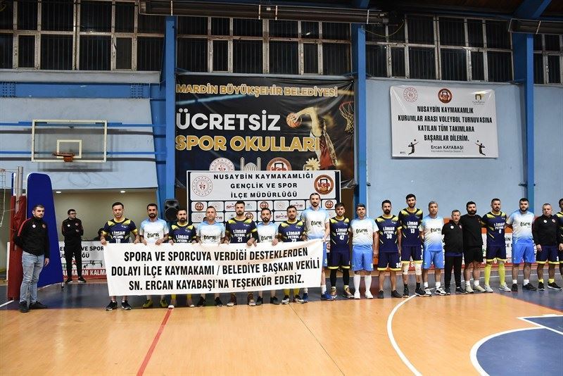 Nusaybin Kaymakamlığı kurumlar arası voleybol turnuvası sona erdi