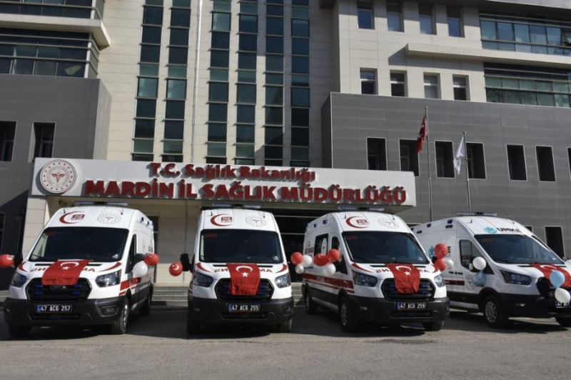 Mardin’de 3 yeni ambulans daha hizmete başladı