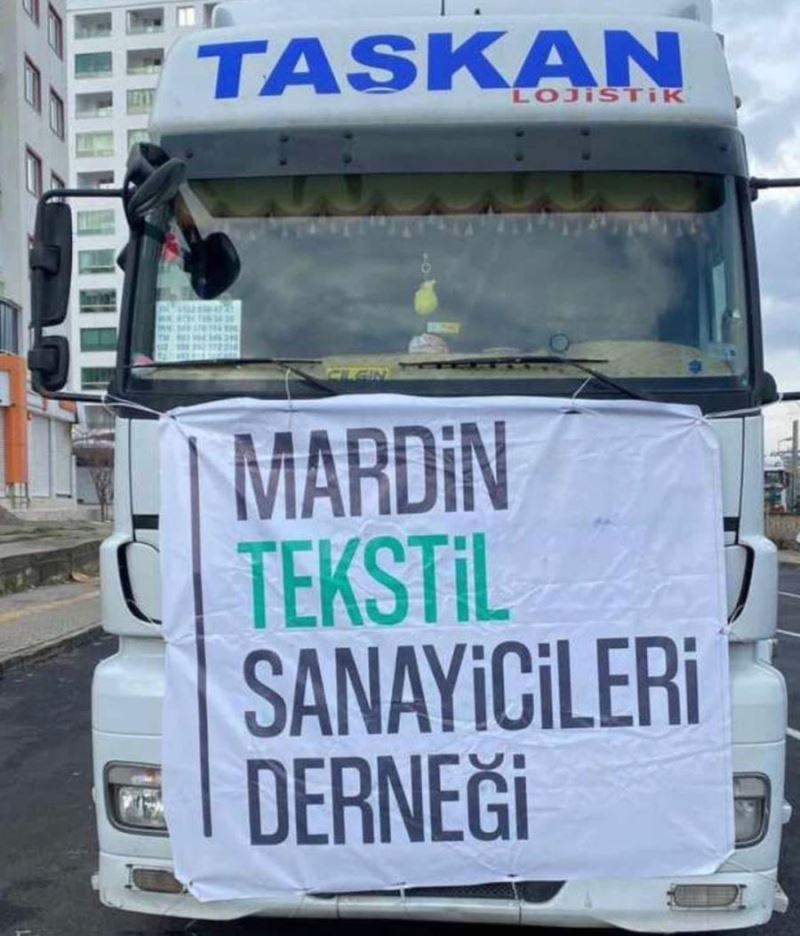 Mardinli tekstilcilerden deprem bölgesine yardım eli