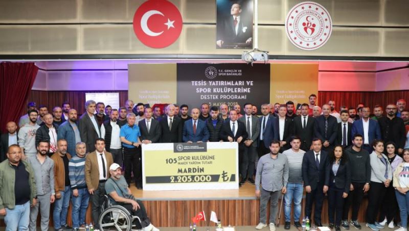 Amatör spor kulüplerine 2 milyon 205 bin TL’lik destek