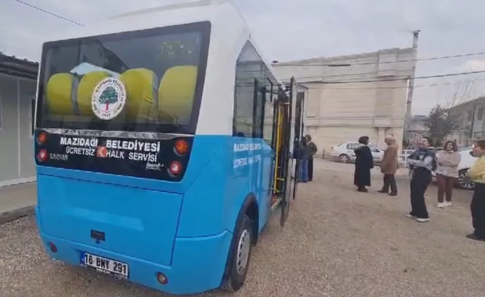 Mazıdağı Belediyesi’nin ücretsiz servisi vatandaşın hizmetinde