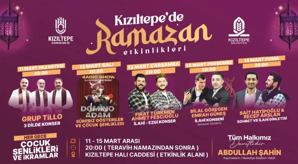 Kızıltepe’de ‘Ramazan’ etkinlikleri başladı