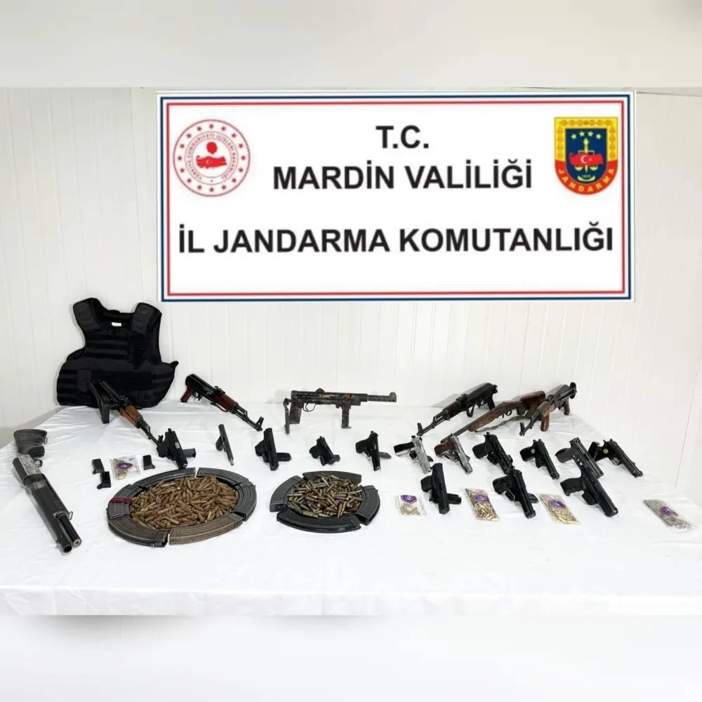Mardin’de silah kaçakçılığı operasyonu, 25 şüpheliden 8’i tutuklandı