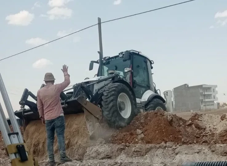 Kızıltepe’de 2000 Metre Kanalizasyon Hattı Döşendi