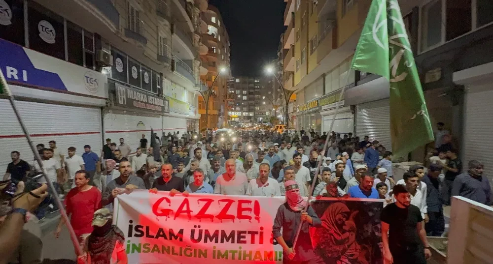 Kızıltepe’de Gazze için yürüyüş düzenlendi